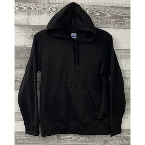 Starter Black Pullover Hoodie Men's Size M Sweatshirt Fleece Lined